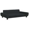 vidaXL Cama para perros de terciopelo negra 100x54x33 cm