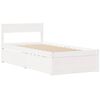 vidaXL Estructura cama sin colch&oacute;n madera maciza pino blanca 100x200cm