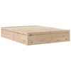 vidaXL Estructura de cama sin colch&oacute;n madera de pino blanco 150x200 cm