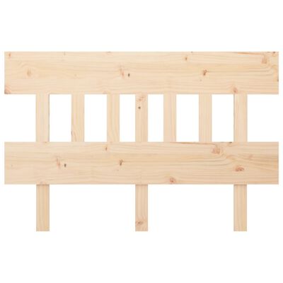 vidaXL Cabecero de cama madera maciza de pino 123,5x3x81 cm