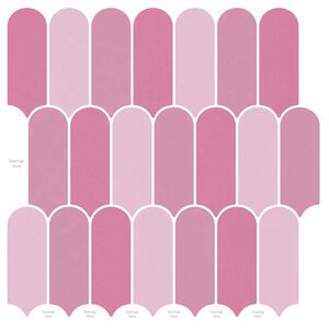 vidaXL Loseta de pluma 10 uds. Rosa 30 x 30 cm Poliuretano y PET