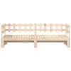 vidaXL Sof&aacute; cama extra&iacute;ble madera maciza de pino 2x(90x200) cm