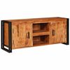 vidaXL Mueble de TV Marr&oacute;n 120 x 33 x 50 cm madera maciza de acacia