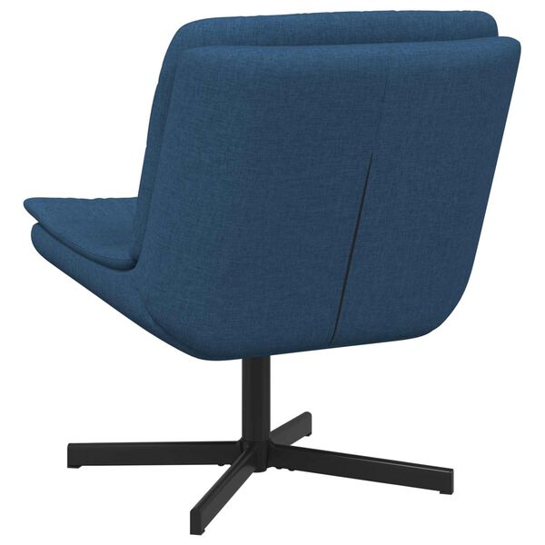 vidaXL Silla giratoria Azul 63 x 75 x 76 cm tela