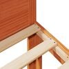 vidaXL Cama sin colch&oacute;n madera maciza de pino marr&oacute;n cera 160x200 cm