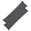 vidaXL Funda de almohada 2 uds. HEERLEN Gris oscuro 40 x 145 cm