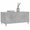 vidaXL Mesa de centro madera contrachapada gris hormig&oacute;n 90x44,5x45 cm
