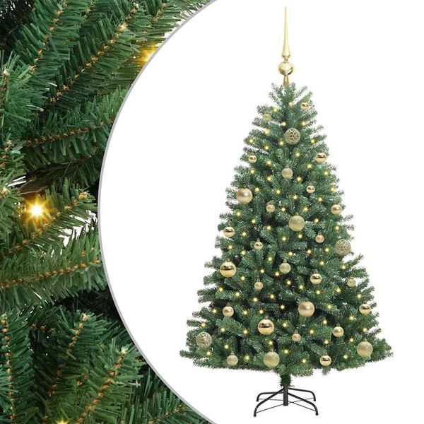 vidaXL &Aacute;rbol de Navidad artificial con ramas articuladas Verde 120 cm