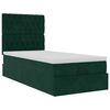 vidaXL Estructura de cama otomana colchones terciopelo verde oscuro