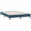 vidaXL Cama box spring sin colch&oacute;n azul oscuro terciopelo 140x220 cm
