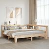 vidaXL Cama con estanter&iacute;a sin colch&oacute;n madera maciza de pino 180x200cm
