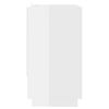 vidaXL Aparador de madera contrachapada blanco brillante 70x41x75 cm