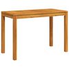vidaXL Mesa de comedor de jard&iacute;n madera maciza de acacia 110x55x75 cm