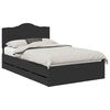vidaXL Estructura de cama Negro 120 x 190 cm Madera Ingenieril