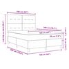 vidaXL Cama tipo Box Spring con colch&oacute;n Gris oscuro 160 x 200 cm tela