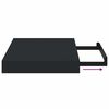 vidaXL Estante flotante de pared MDF negro 23x23,5x3,8 cm