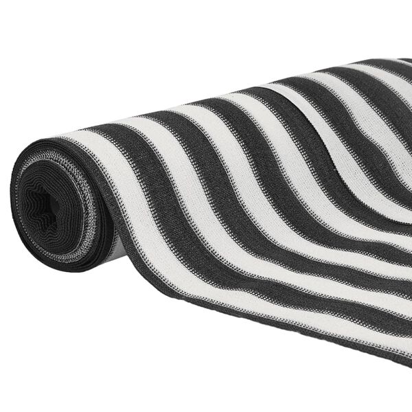 vidaXL Red de privacidad HDPE gris antracita y blanco 1x25 m 75 g/m&sup2;