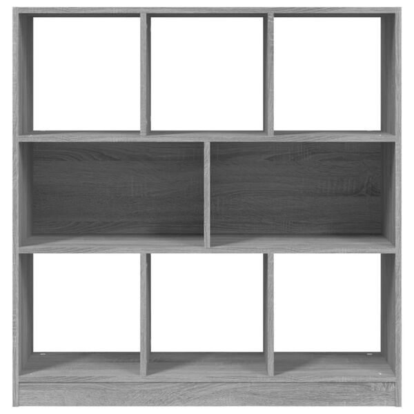 vidaXL Estantería madera contrachapada gris Sonoma 97,5x29,5x100 cm