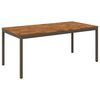 vidaXL Mesa de cena de jard&iacute;n Natural y Caf&eacute; 147 x 88,5 x 75 cm