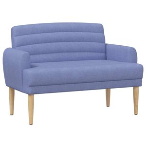 vidaXL Sof&aacute; amoroso con botones acolchados Azul jeans 116 x 67 x 80 cm