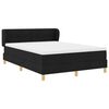 vidaXL Cama tipo Box Spring con colch&oacute;n Negro 140 x 200 cm tela