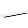 vidaXL Estante flotante de pared 4 uds MDF blanco brillo 90x23,5x3,8cm