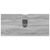 vidaXL Juego de muebles de baño 4 pcs Gris sonoma Madera contrachapada