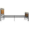 vidaXL Estructura de cama sin colch&oacute;n metal 160x200 cm