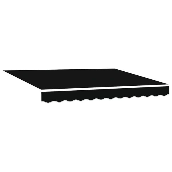 vidaXL Toldo Retr&aacute;ctil Negro 350 x 250 cm Poli&eacute;ster y metal