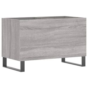 vidaXL Mueble discos madera contrachapada gris sonoma 74,5x38x48 cm