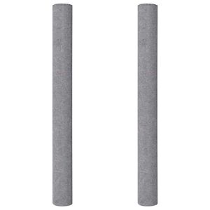 vidaXL Felpa antideslizante para pintores 2 uds 5 m 220 g/m&sup2; gris