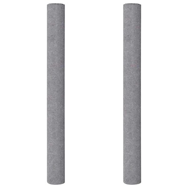vidaXL Felpa antideslizante para pintores 2 uds 5 m 220 g/m&sup2; gris