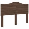 vidaXL Cabecero Roble Marr&oacute;n Madera contrachapada