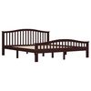 vidaXL Estructura cama sin colch&oacute;n madera pino marr&oacute;n oscuro 180x200cm