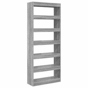 vidaXL Librer&iacute;a 6 niveles 80 x 30 x 198 cm Madera de ingenier&iacute;a