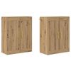 vidaXL Mueble de pared 2 uds. Roble artisan 69,5 x 34 x 90 cm