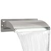 vidaXL Cascada para piscina con luz LED Acero inoxidable 304