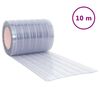 vidaXL Tira de cortina para puertas PVC transparente 300x2,6 mm 10 m