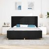 vidaXL Estructura de cama con cabecera Negro 180 x 200 cm tela