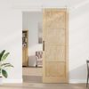 vidaXL Puerta Corredera ORKDAL Marr&oacute;n 83 x 232 cm