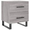 vidaXL Mesita de noche madera de ingenier&iacute;a gris Sonoma 40x35x47,5 cm