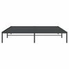 vidaXL Estructura de cama sin colch&oacute;n metal negro 200x200 cm