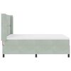 vidaXL Cama tipo Box Spring Gris Claro 140 x 190 cm Terciopelo