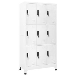 vidaXL Taquilla de acero blanco 90x45x180 cm