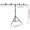 vidaXL Kit de estudio fotogr&aacute;fico con fondo, mesa y reflector