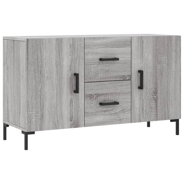 vidaXL Aparador de madera de ingenier&iacute;a gris Sonoma 100x36x60 cm