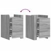 vidaXL Mesita de noche madera de ingenier&iacute;a gris Sonoma 45x50x65 cm