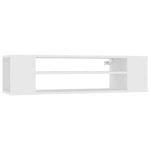 vidaXL Mueble de TV colgante madera contrachapada blanco 100x30x26,5cm