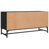 vidaXL Mueble de TV con puertas de vidrio negro 102x37x50 cm