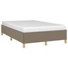 vidaXL Estructura de cama sin colch&oacute;n tela gris taupe 120x190 cm
